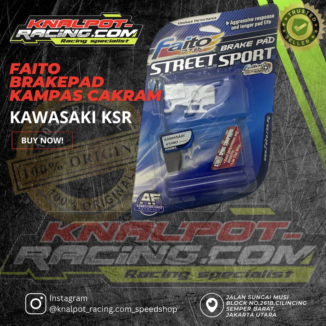 BRAKEPAD KAMPAS CAKRAM FAITO KAWASAKI KSR FAITO